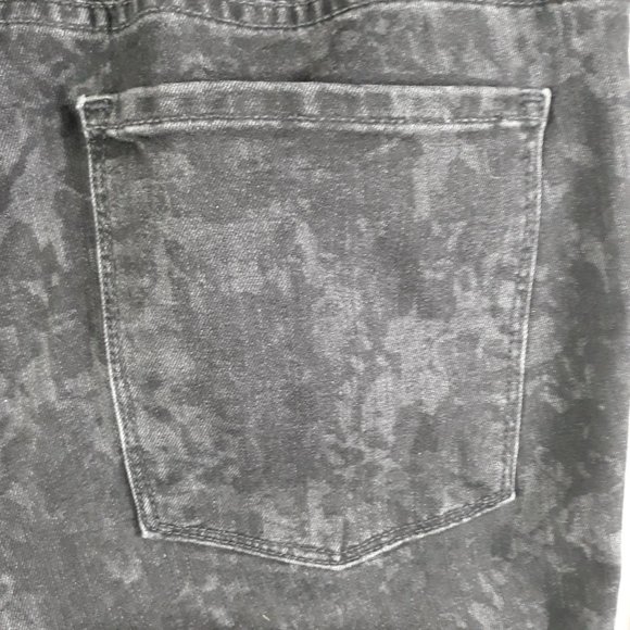 Vince Floral Black Dylan-Ankle Denim Skinny Mid Rise Jeans Size 31 - Picture 7 of 14